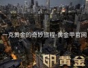 一克黄金的奇妙旅程-黄金甲官网